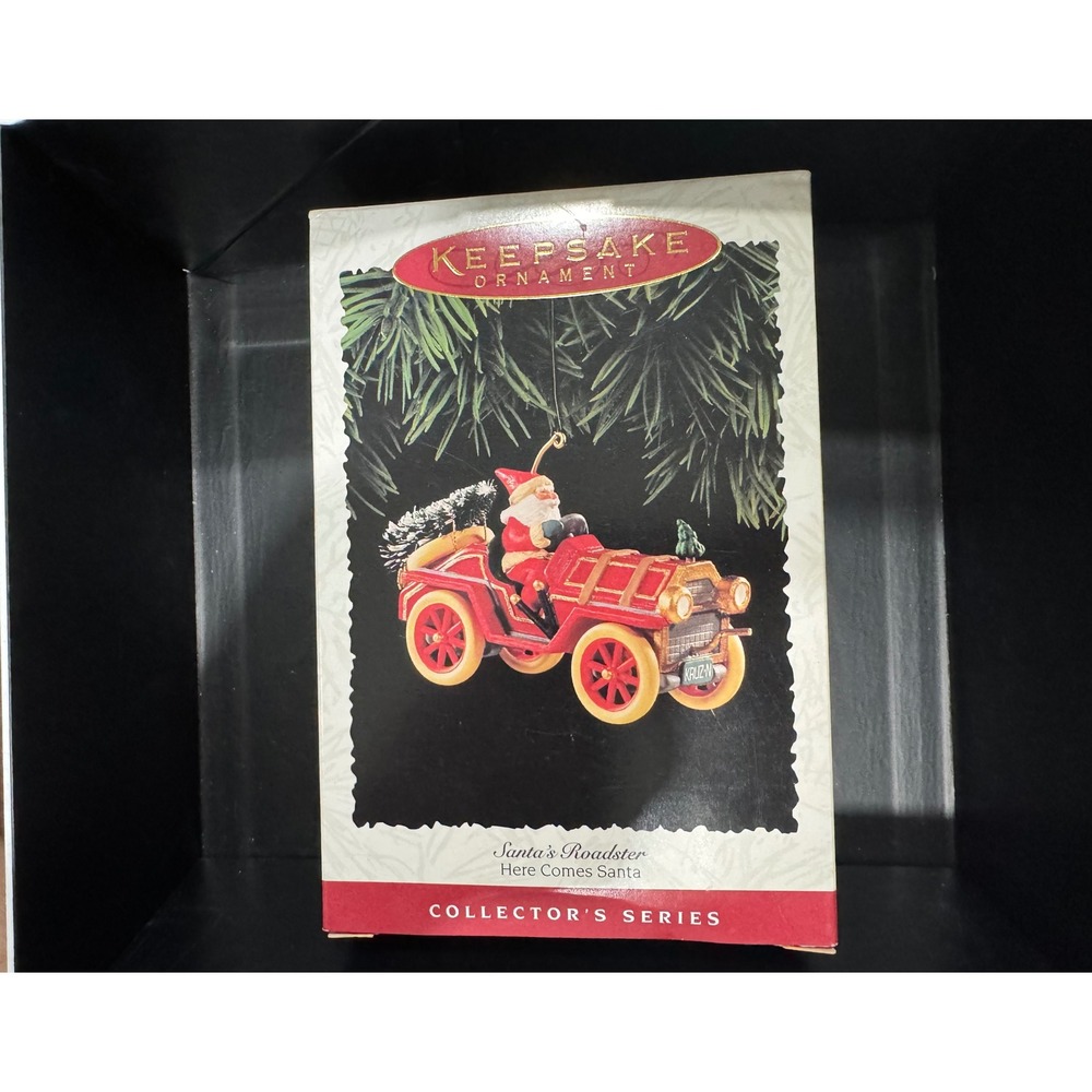 Hallmark Keepsake Ornament 1995 Santas Roadster Here Comes Santa Series QX5137